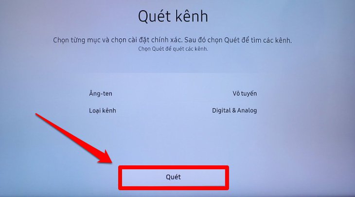 Hướng dẫn dò kênh trên Smart tivi Samsung 2018