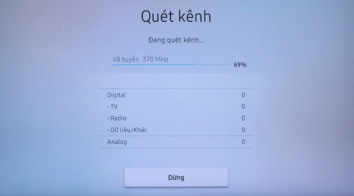 Hướng dẫn dò kênh trên Smart tivi Samsung 2018