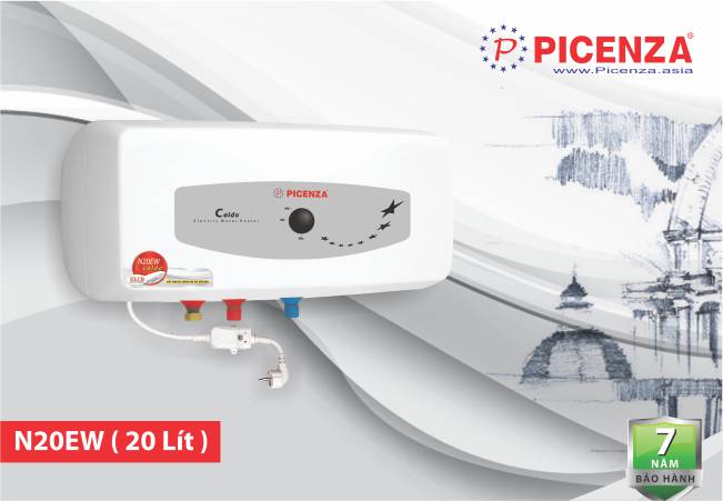 Bình nóng lạnh Picenza N20EW 20 lít