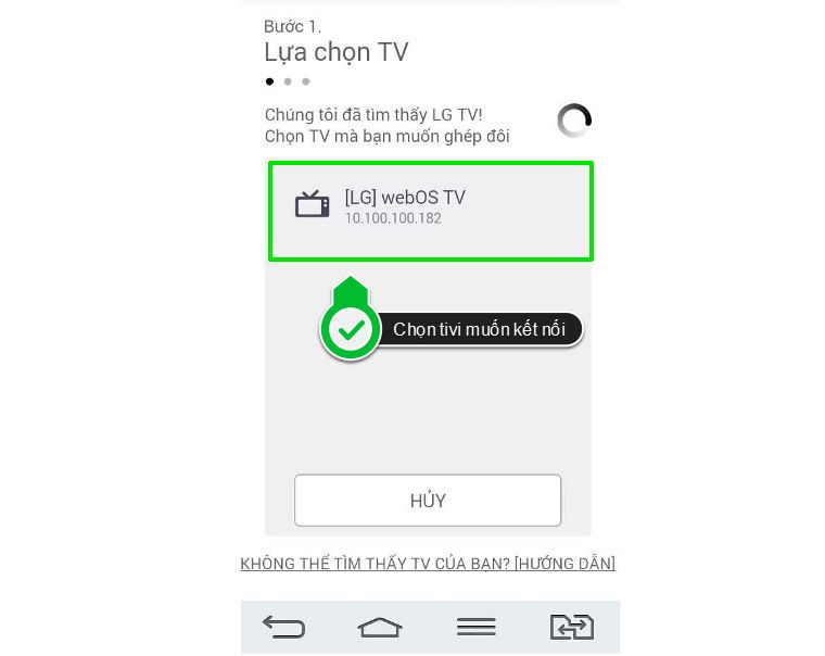 chọn chiếc tivi mà mình muốn kết nối