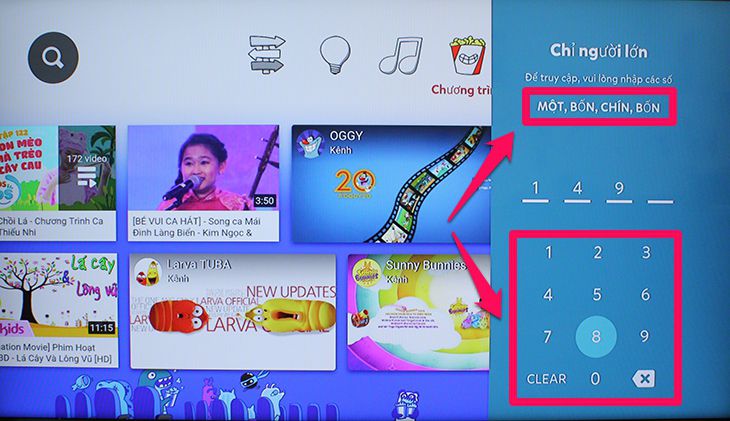 Hướng dẫn sử dụng ứng dụng Youtube Kids trên Smart tivi Samsung 2018