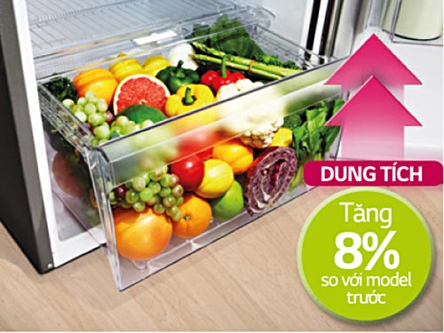 Ngăn đựng rau quả lớn