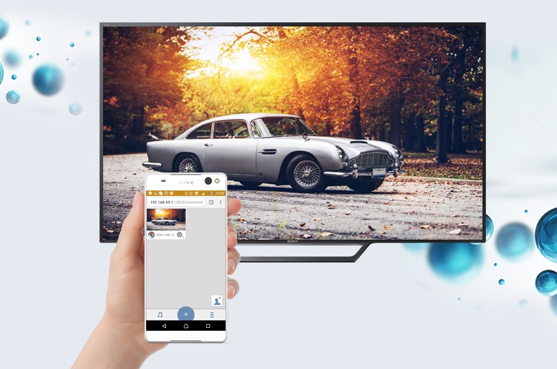 Chia sẻ từ hình ảnh điện thoại lên tivi bằng Photo Sharing Plus