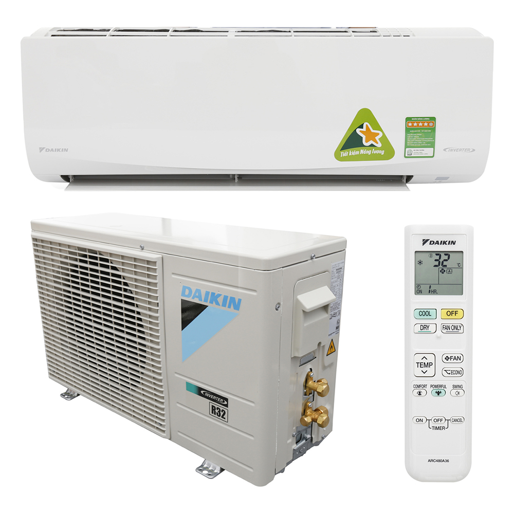 Có 2 điều hòa Daikin inverter 1 chiều cực mát cực lạnh chẳng sợ hè nóng