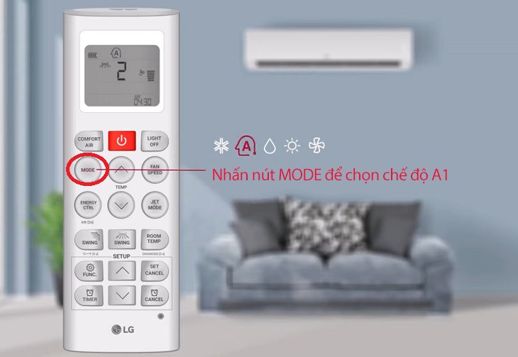 Chế Độ A1 Trên Điều Hòa LG Có Tác Dụng Gì?