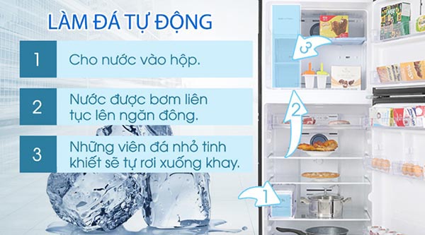 Lợi ích của tính năng làm đá tự động có trên tủ lạnh