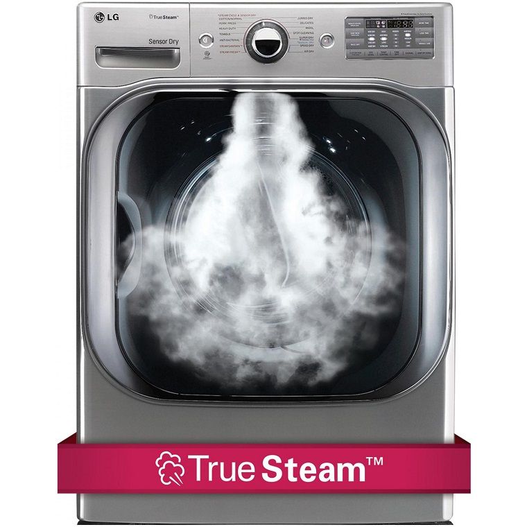 công nghệ giặt hơi nước trên máy giặt cửa ngang lg inverter