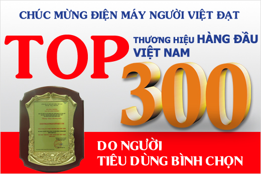 Điện Máy Người Việt lọt vào Top 300 thương hiệu hàng đầu Việt Nam