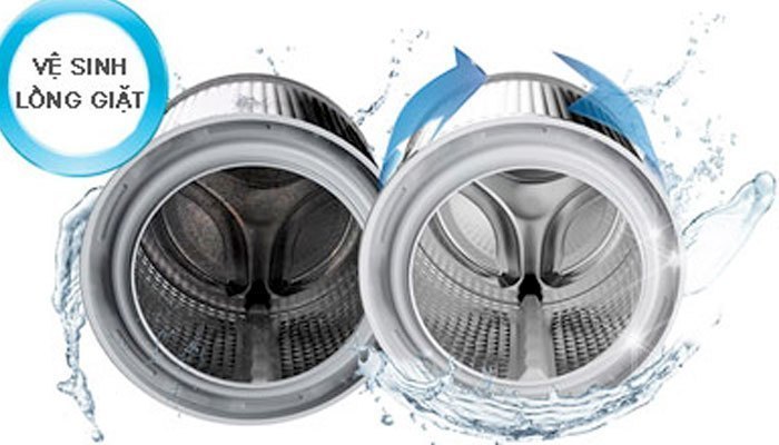 Hướng dẫn vệ sinh lồng máy giặt 	