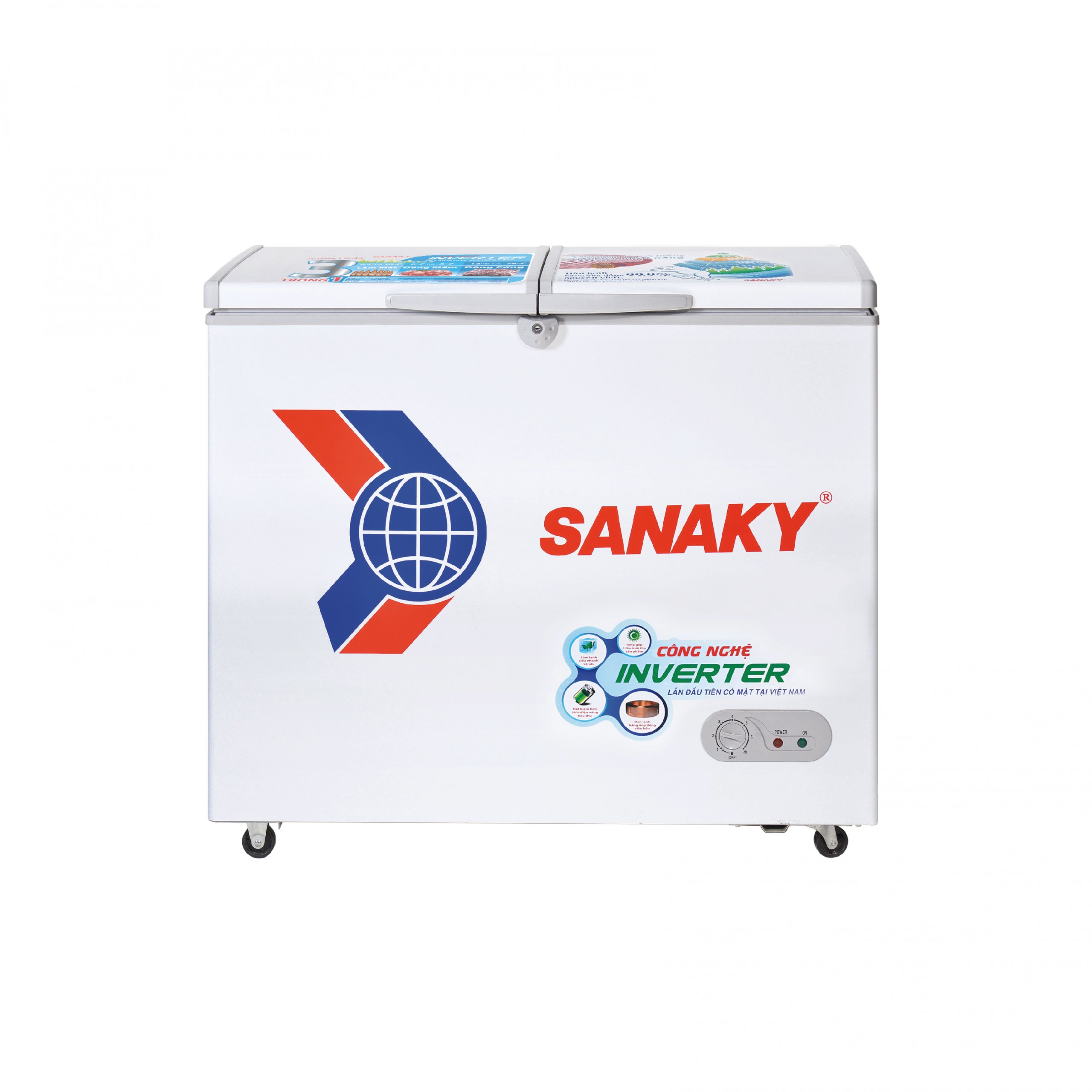 Tủ đông Sanaky VH-2599A3 inverter 1 chế độ 208 lít