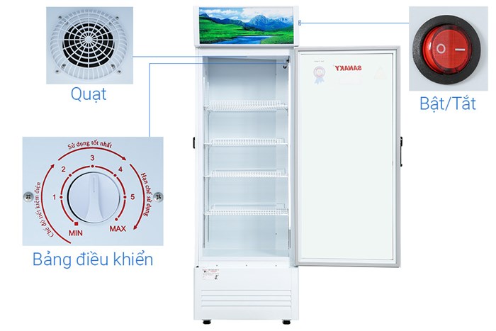 Tủ mát Sanaky VH-5089K3 Inverter 480 lít