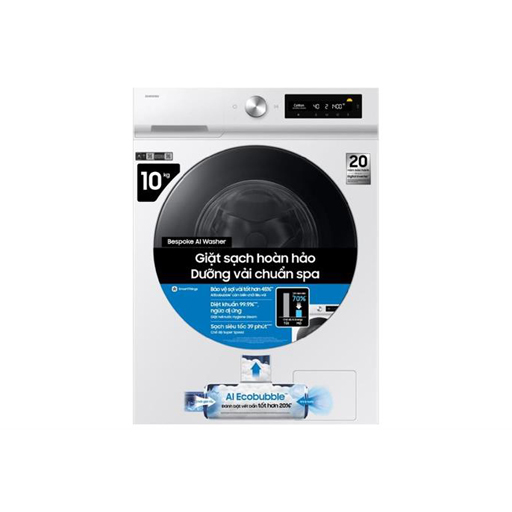 Máy giặt Samsung WW10DB7U34GWSV inverter 10 kg