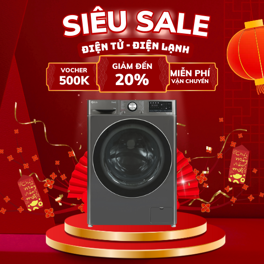 Máy giặt LG FV1412S3B inverter 12 kg