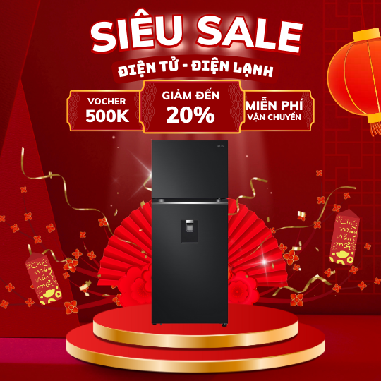 Tủ lạnh LG LTD37BLM inverter 374 lít