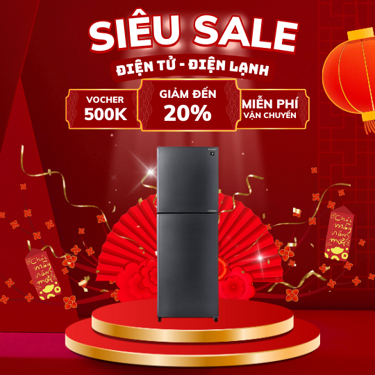 Tủ lạnh Sharp SJ-XP352AE-DS inverter 330 lít