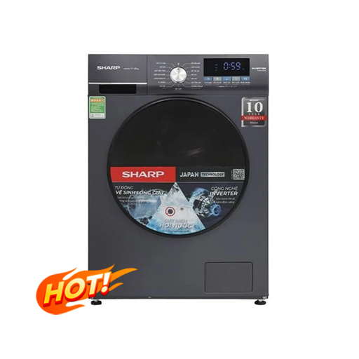 Máy giặt Sharp ES-FM90CB-SB Inverter 9 kg