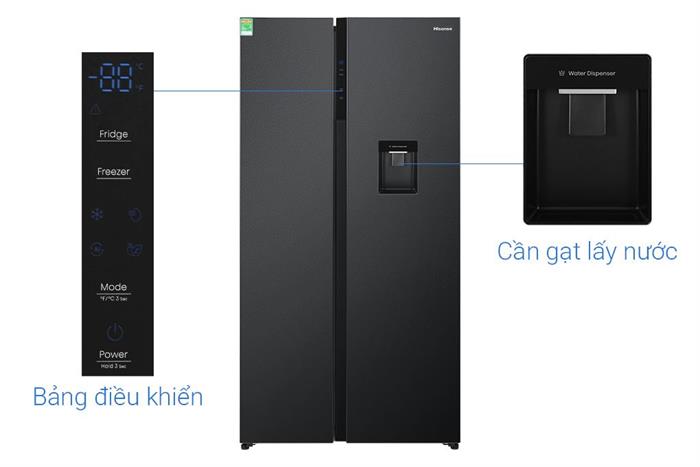 Tủ lạnh Hisense RS708N4EBND inverter 550 lít