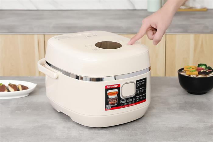 Nồi cơm cao tần Sharp KS-IH10IX-WH 1lít