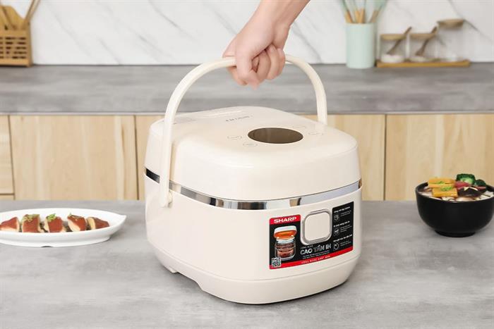 Nồi cơm cao tần Sharp KS-IH10IX-WH 1lít