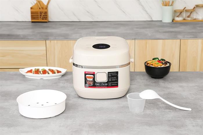 Nồi cơm cao tần Sharp KS-IH10IX-WH 1lít