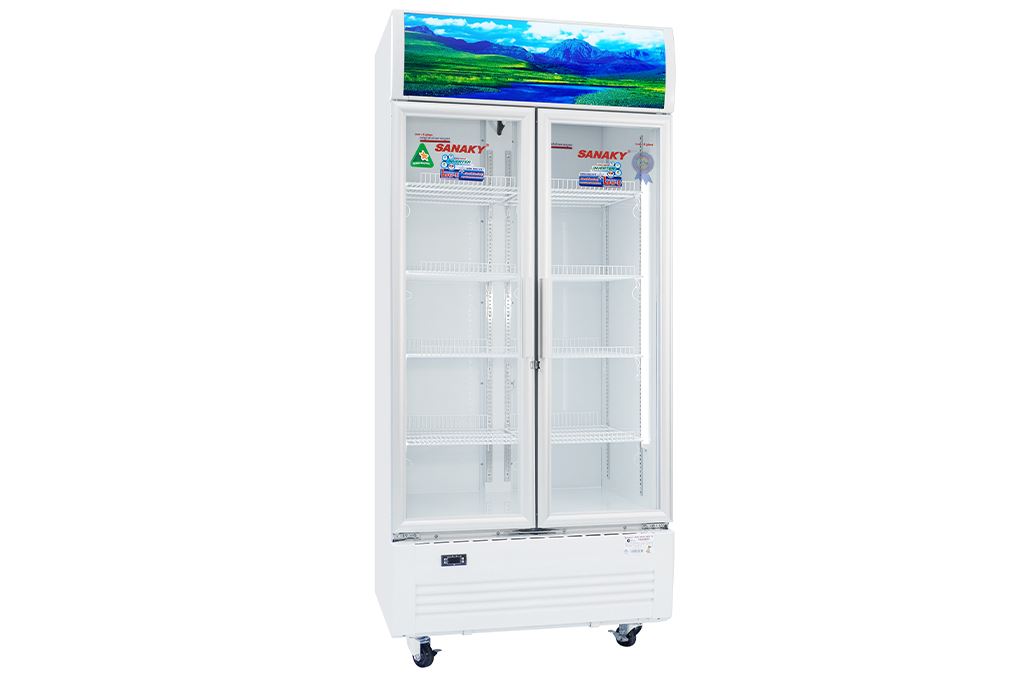 Tủ mát đứng Sanaky VH-8009HP3 inverter 2 cánh kính 700 lít