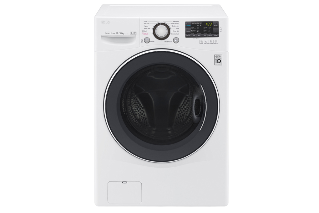 Máy giặt LG F2514DTGW lồng ngang giặt 14kg sấy 8kg