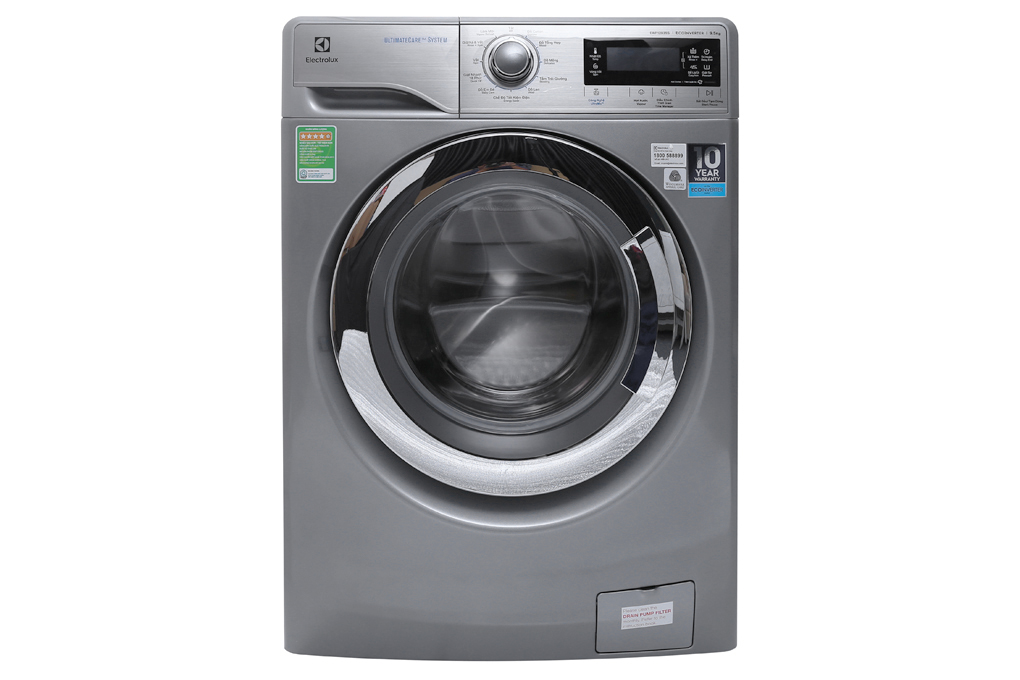 Máy Giặt Electrolux EWF12935S 9,5 Kg, Lồng Ngang (Xám bạc)