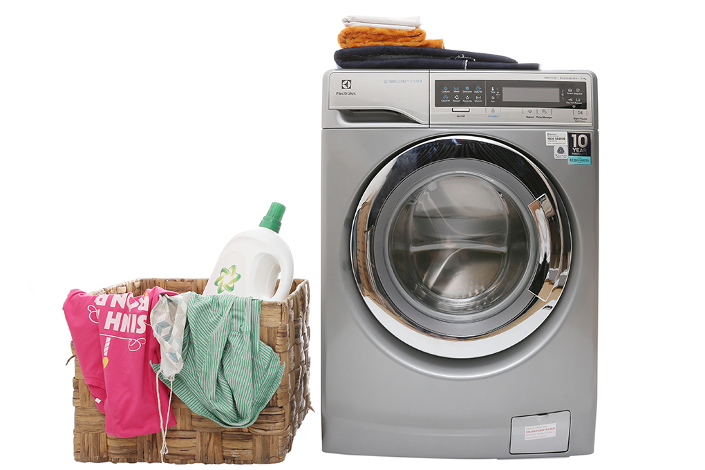 Máy Giặt Electrolux EWF14113S 11 Kg, Lồng Ngang (Xám bạc)