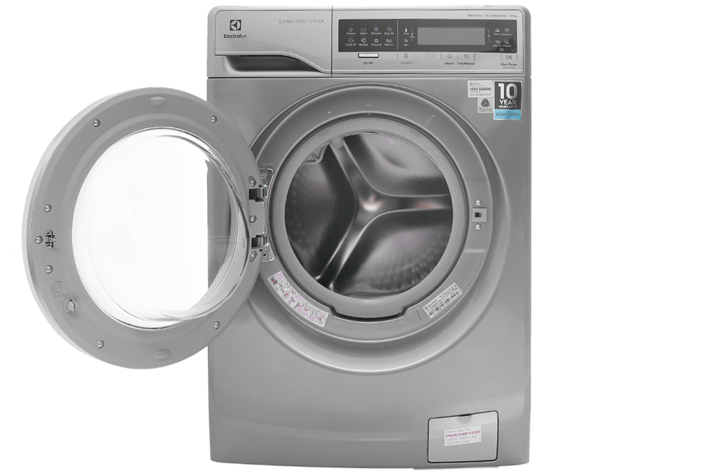 Máy Giặt Electrolux EWF14113S 11 Kg, Lồng Ngang (Xám bạc)