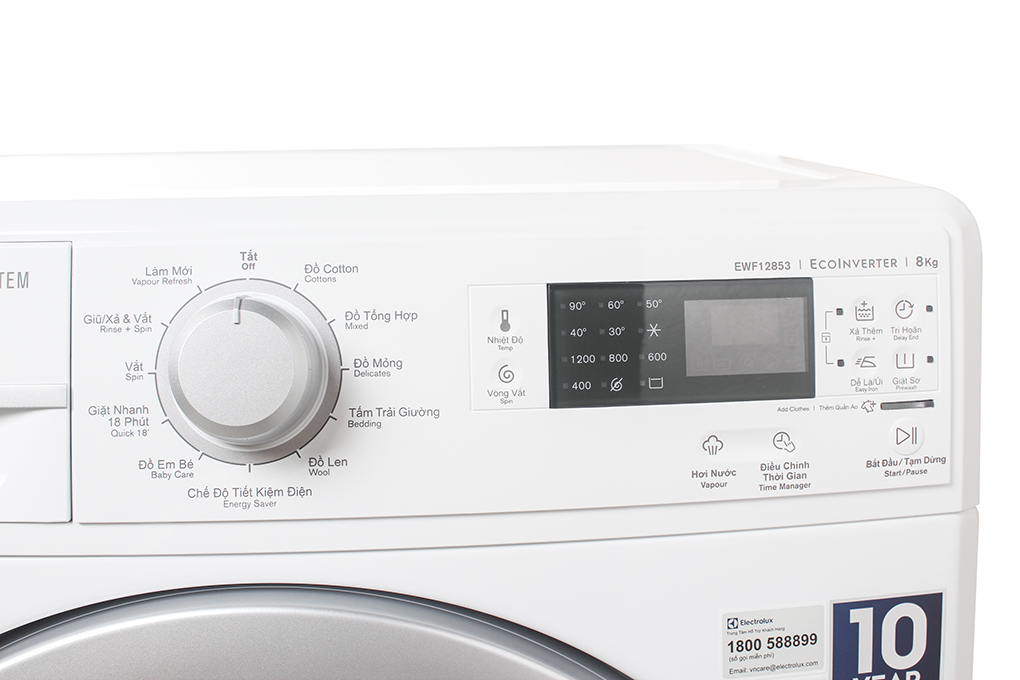 Máy Giặt Electrolux EWF12853 8 Kg, Lồng Ngang
