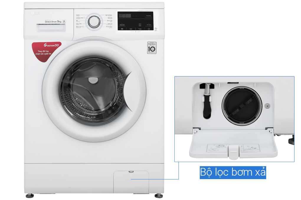 Máy giặt LG FM1209N6W inverter 9 kg