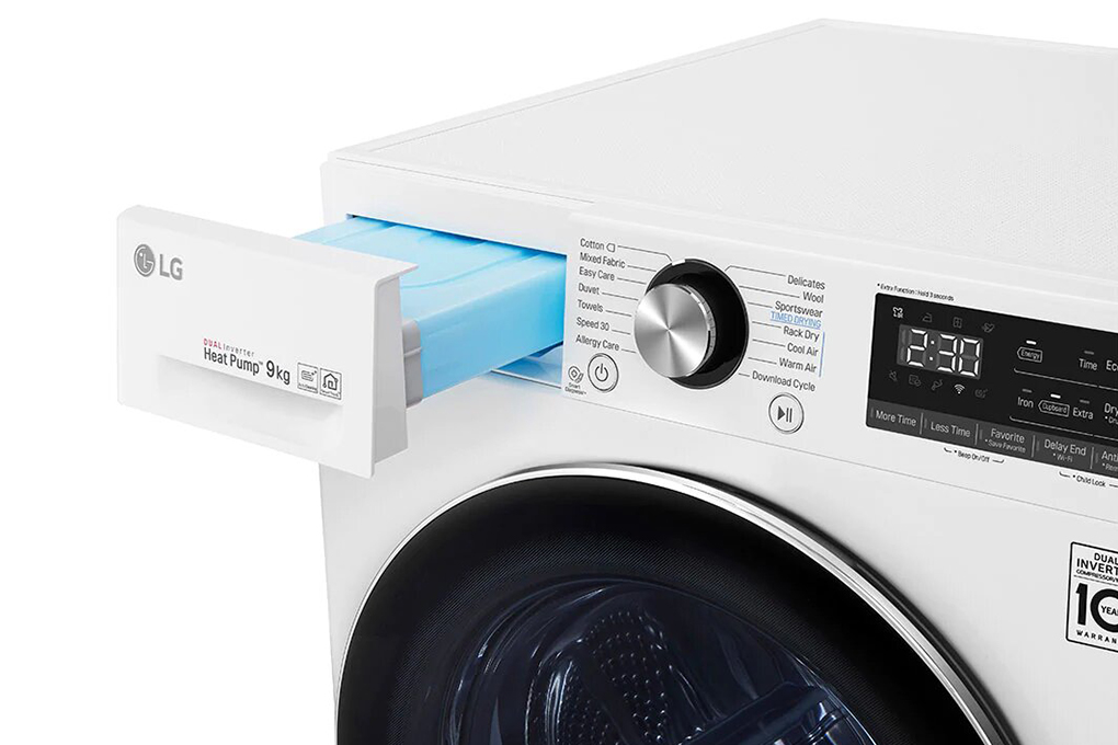 Máy sấy bơm nhiệt LG DVHP09W 9 Kg